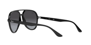 Ray-Ban RB4376 Pilot Sunglasses, Black/Grey Gradient, 57 mm