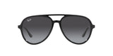 Ray-Ban RB4376 Pilot Sunglasses, Black/Grey Gradient, 57 mm