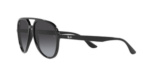 Ray-Ban RB4376 Pilot Sunglasses, Black/Grey Gradient, 57 mm