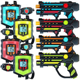 SQUAD HERO BATTLE ACTION LASER TAG 2.0 Rechargeable Station Set Of 4, 360 Sensor