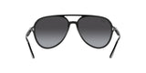 Ray-Ban RB4376 Pilot Sunglasses, Black/Grey Gradient, 57 mm