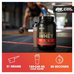 Optimum Nutrition Gold Standard 100% Whey Protein Powder, Chocolate Mint, 2 lb