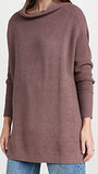 Free People Women's Ottoman Slouchy Stretch Tunic, Taupe, Brown, M