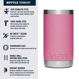 YETI Rambler Jr. 12 oz Kids Bottle, with Straw Cap, Harbor Pink