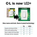 Lutron Diva LED+ WHITE Dimmer for LED, Fluorescent, Incandecent DVWCL-153PH-WH