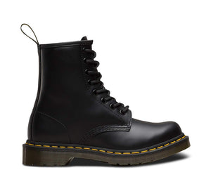 Dr. Martens Women's 1460W Originals Eight-Eye Lace-Up Boot Combat, Black Nappa, 8