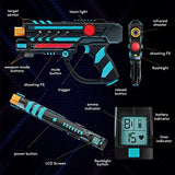 SQUAD HERO BATTLE ACTION LASER TAG 2.0 Rechargeable Station Set Of 4, 360 Sensor