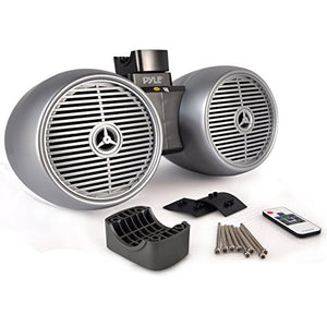 PYLE Waterproof Marine Wakeboard Tower Speakers - 6.5” Dual Subwoofer Speaker Set