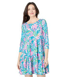 Lilly Pulitzer Geanna Dress Over Floral Print, 100% Cotton, SM One Size