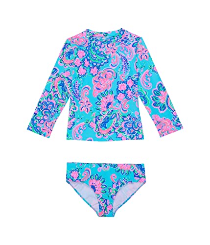 Lilly Pulitzer Girl's Bobby Rashguard Set UPF 5 (Little Kids Size 6)