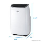 BLACK+DECKER 8,000 BTU Portable Air Conditioner up to 350 Sq. with Remote Control, White