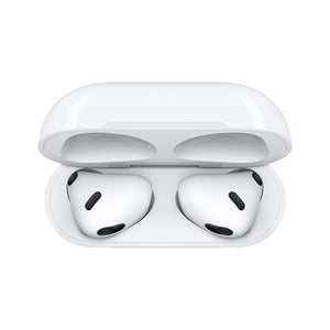 ULN - Apple AirPods (3rd Generation) Wireless Ear Buds, Bluetooth Headphones, Personalized Spatial Audio, Sweat and Water Resistant, Lightning Charging Case Included, Up to 30 Hours of Battery Life