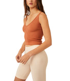 Free People Solid Rib Brami Marsala XS-SM (Women's 0-6)
