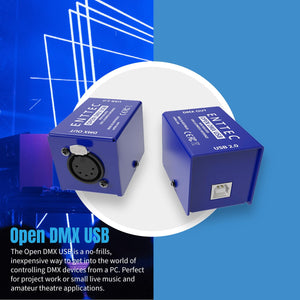 Enttec Open DMX USB 70303 Lighting Interface - Open Source/Hardware Only - Entry Level Model