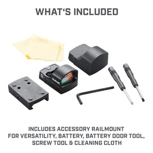 ULN - Bushnell RXS100 Reflex Sight, Red Dot Sight with 4 MOA and 8 Brightness Settings, Durable with Long Battery Life