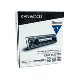 FOR PARTS!   KENWOOD KMR-M332BT Car & Marine Stereo - Single Din, Bluetooth Audio, USB MP3, Aux in, AM FM Radio SiriusXM Ready, Weatherproof, Multi Color Illumination