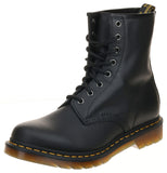 Dr. Martens Women's 1460W Originals Eight-Eye Lace-Up Boot Combat, Black Nappa, 8