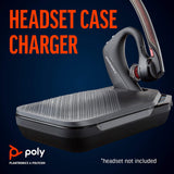 Poly (Plantronics + Polycom) Voyager 5200 Charge Case (Poly) - Headset Case Charger, Black (204500-101)