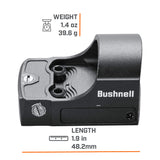 Bushnell RXS100 Reflex Sight, Red Dot Sight with 4 MOA and 8 Brightness Settings