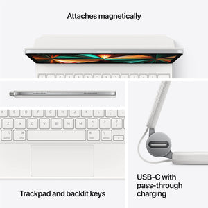 Used Apple Magic Keyboard for 12.9-inch iPad Pro 3rd Gen, 4th Gen, & 5th Gen - Black (Renewed)