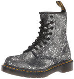 Dr. Martens Women's 1460 8 Eye Boot Fashion, Black Metallic Size 8