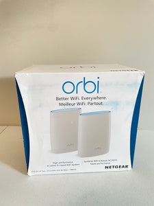 OPEN BOX Netgear Orbi Whole Home Mesh Wifi System with Tri-Band RBK50